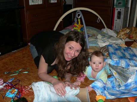 s mámou a dárečky v roce 2010